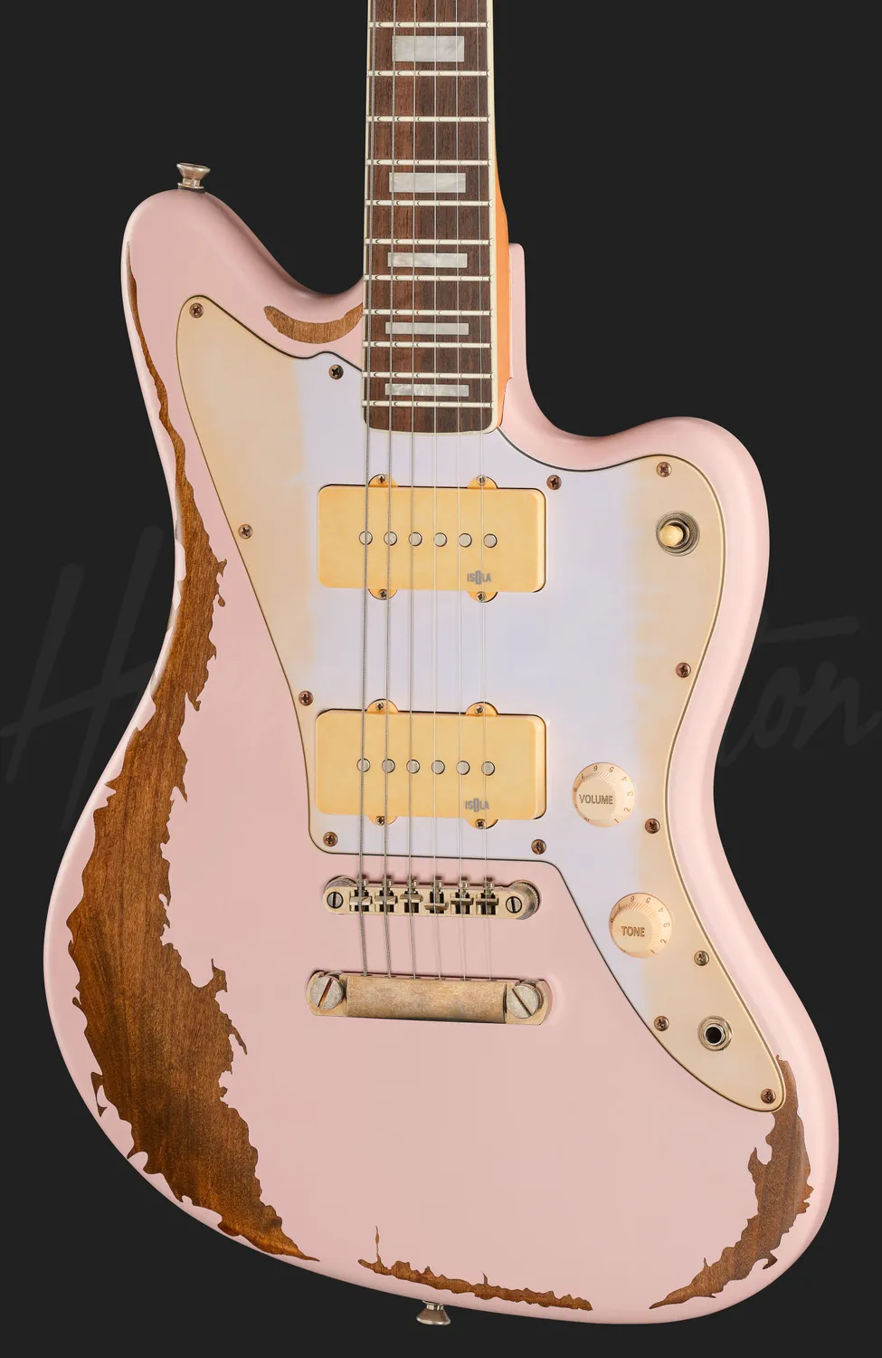Harley Benton JA-60HA SP E-Gitarre Shell Pink Aged Singlecoil