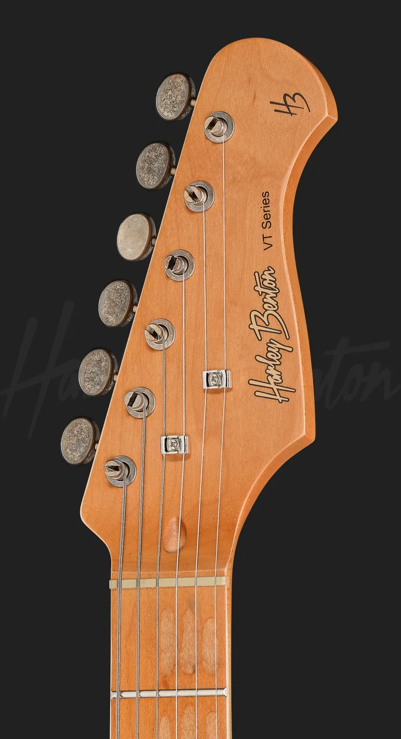 Harley Benton ST-62HA E-Gitarre Black Heavy Aged Relic