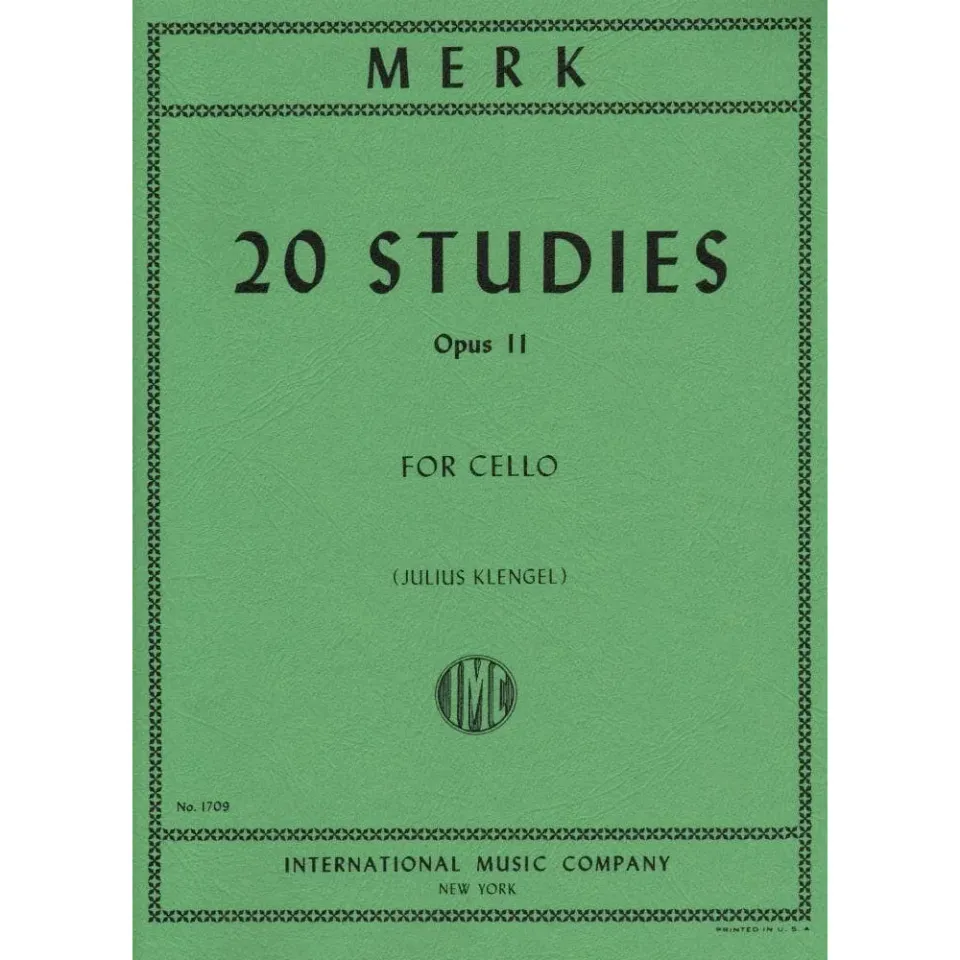 Shar Music Merk 20 Etüden Op. 11 Cello solo Klengel