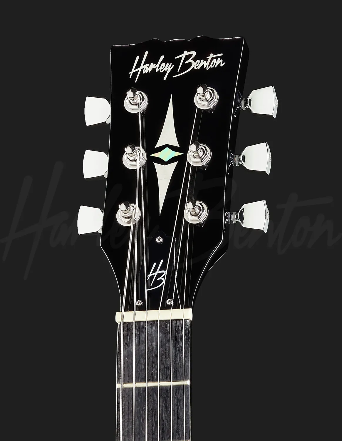 Harley Benton Vintage SC-200 SBK E-Gitarre Schwarz