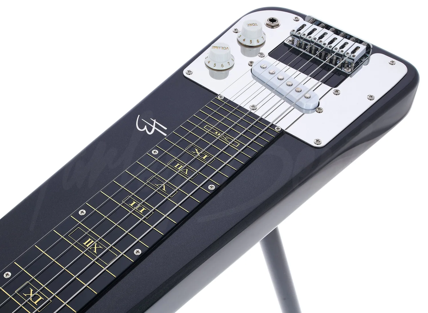 Harley Benton Slider II Lap-Steel-Gitarre Set mit Ständer Tonbar