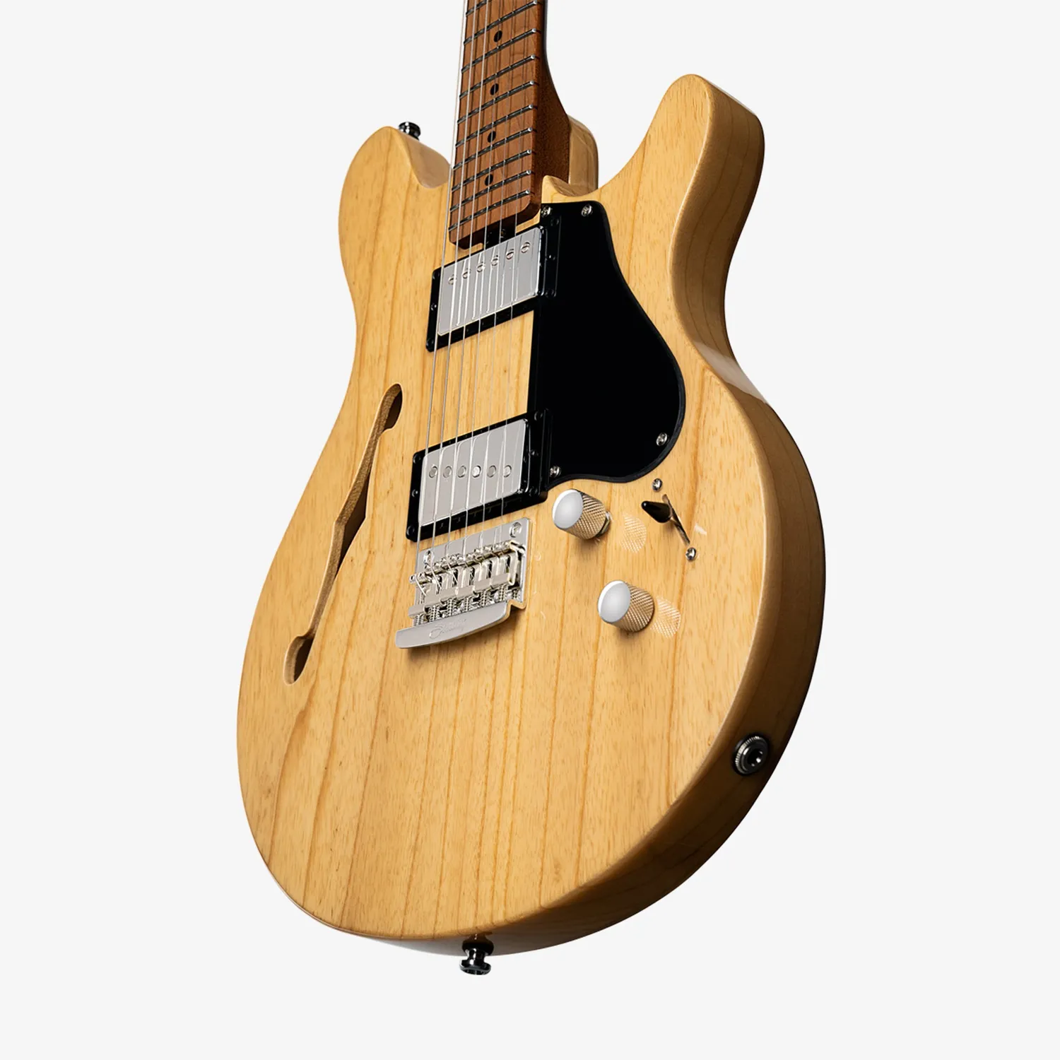 Sterling Valentine Chambered E-Gitarre Natural Semi-Hollow
