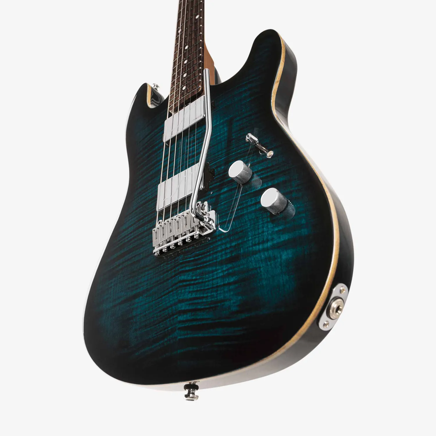 Sterling Standard Sabre E-Gitarre Deep Blue Burst Fishman