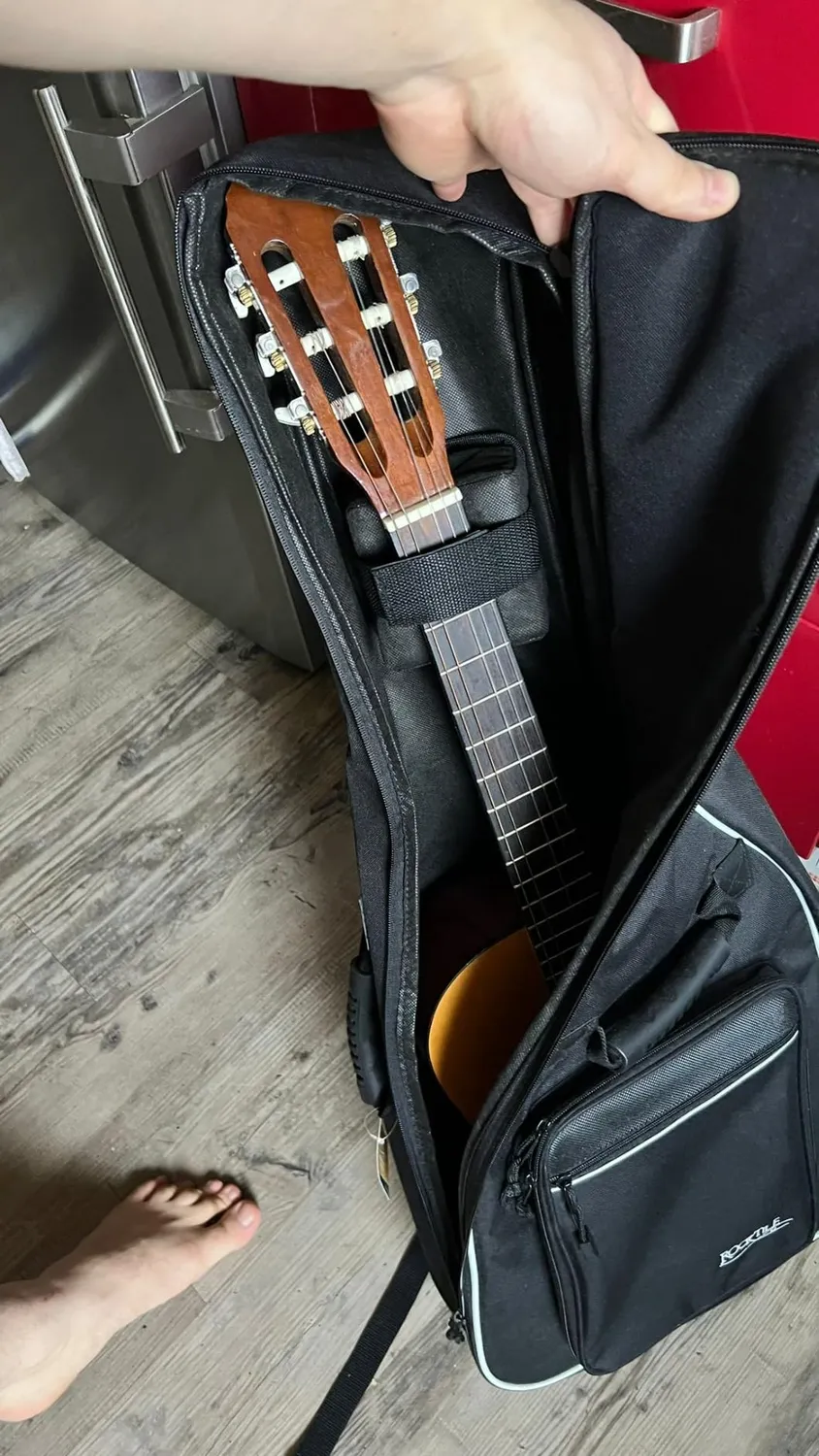 Rocktile 1/2 Klassik-Gitarrentasche Gigbag Blau gepolstert