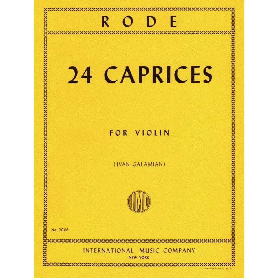 International Rode 24 Caprices Violinnoten Galamian Ausgabe