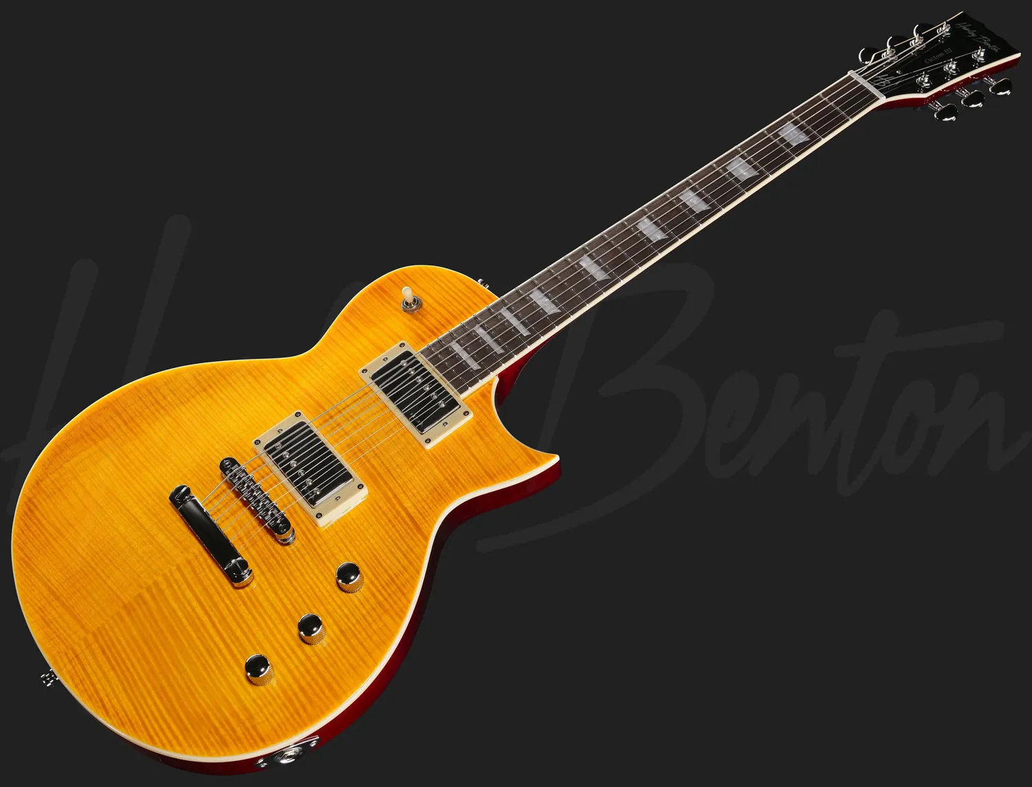 Harley Benton SC-Custom III E-Gitarre Lemon Flame Humbucker