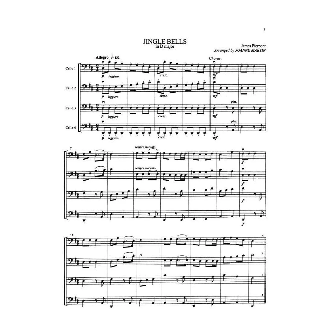 Alfred Martin Festive Strings Celloensemble 4 Cellos Noten
