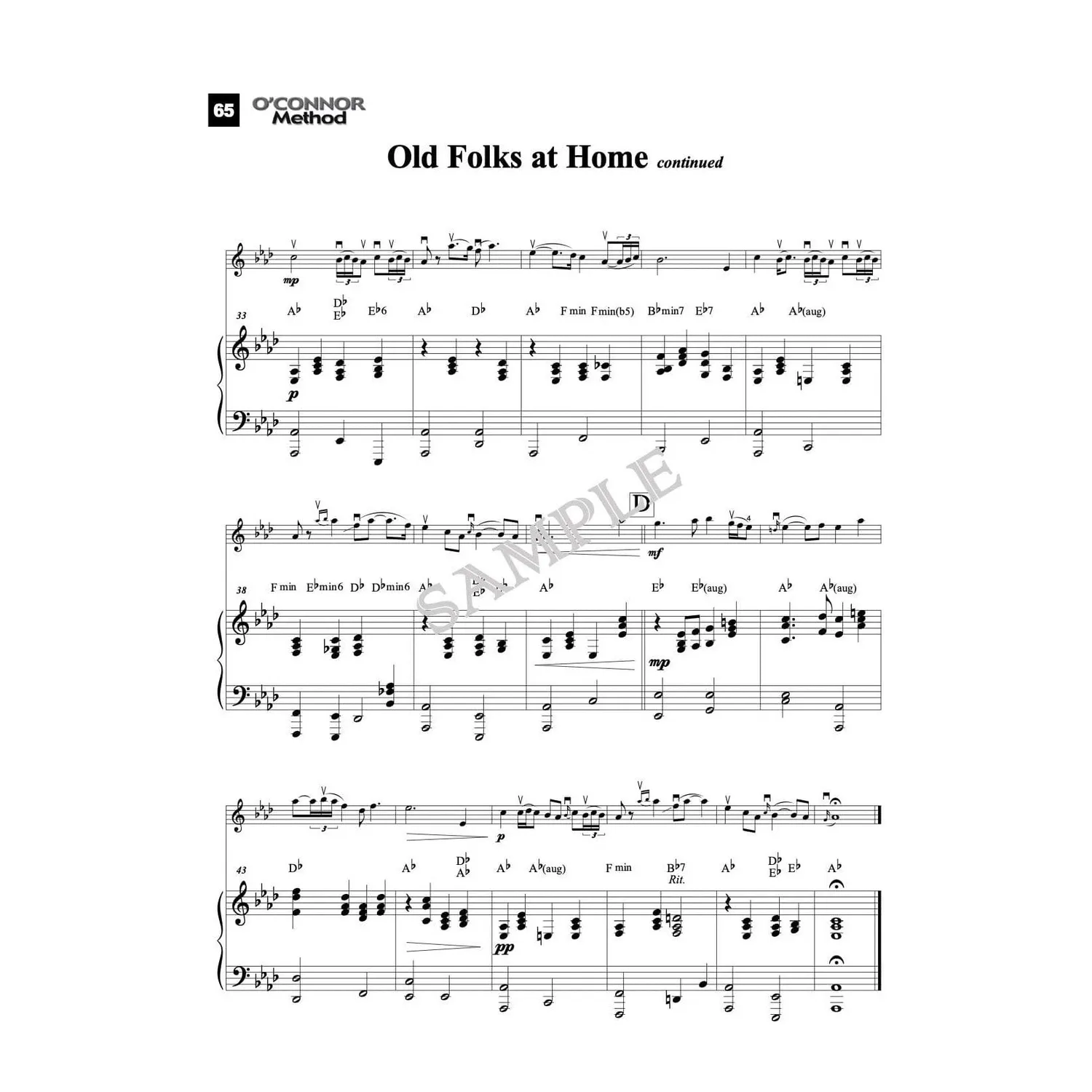O'Connor Violin Method III Klaviernoten Download