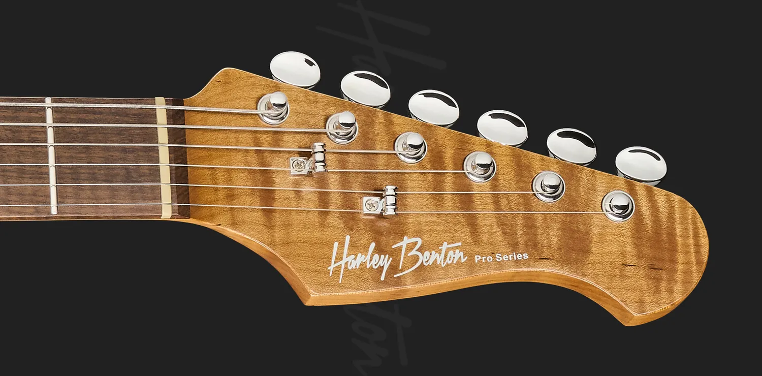 Harley Benton Deluxe ST-Modern Plus HSS E-Gitarre Lake Placid Blue Erle