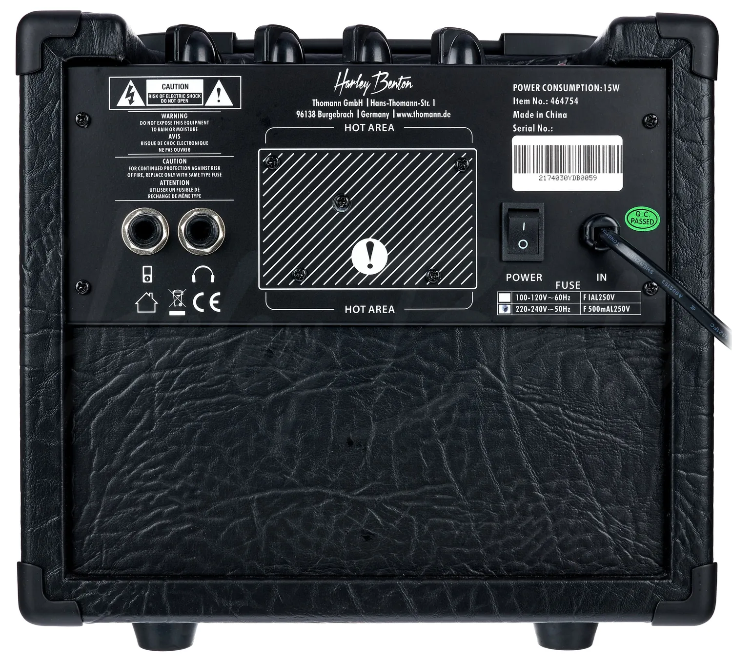 Harley Benton HB-15GXD JamBox Gitarrenverstärker 15 Watt
