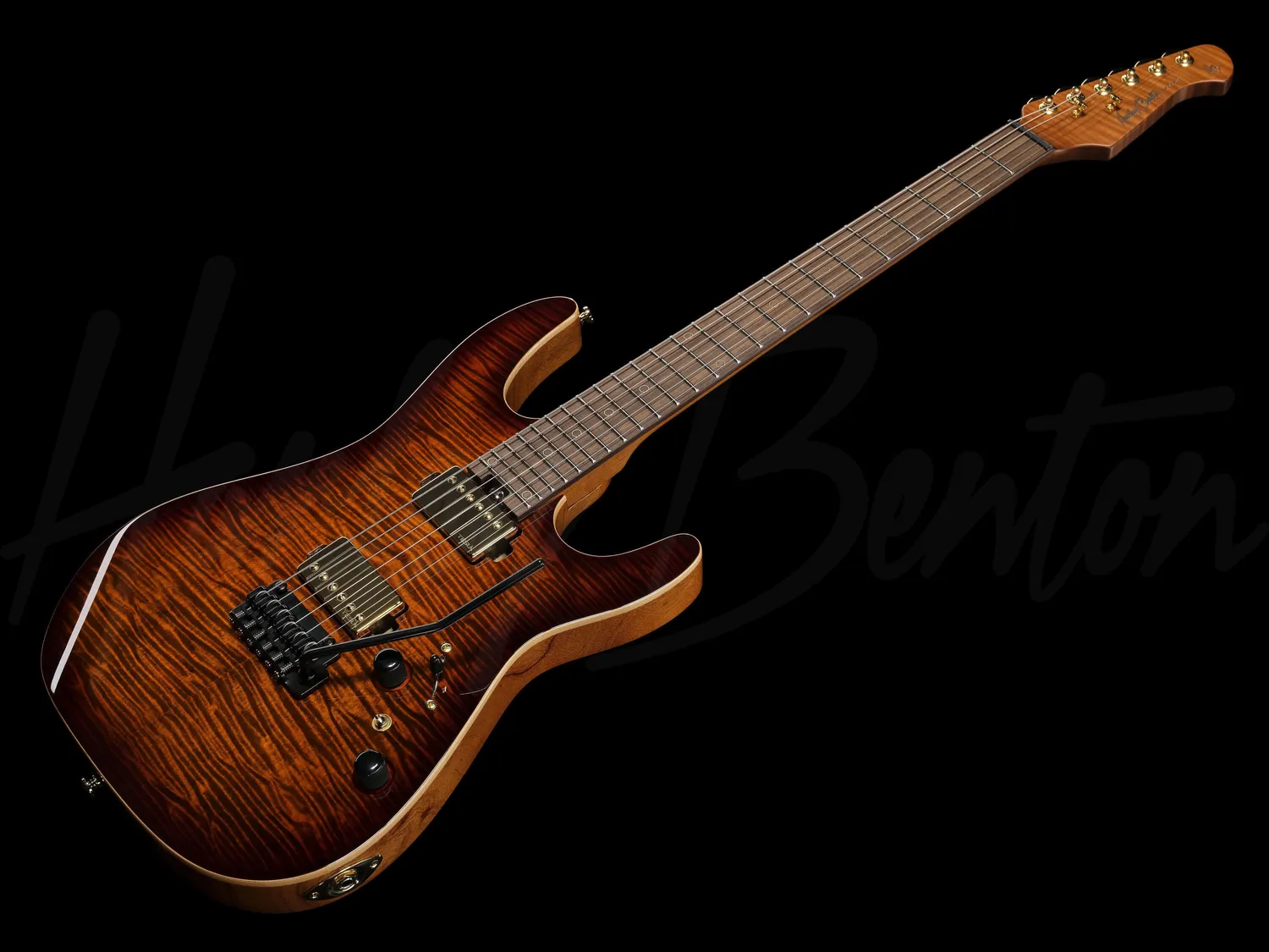 Harley Benton Progressive Fusion-IV HH E-Gitarre Bengal Burst