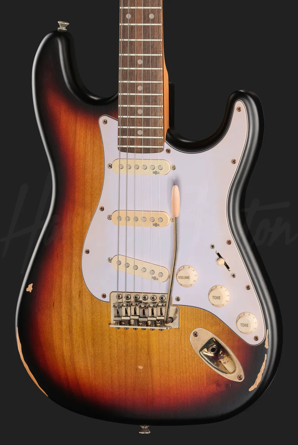Harley Benton Aged ST-62LA MN E-Gitarre Sunburst Light Aged