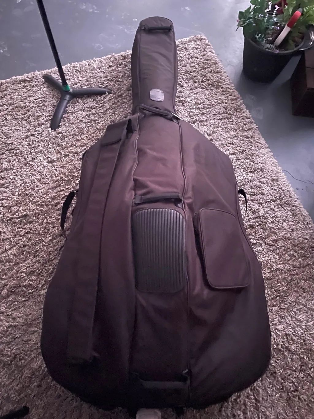 Shar Music Cushy Glider Kontrabasstasche mit Rollen 3/4 gepolstert