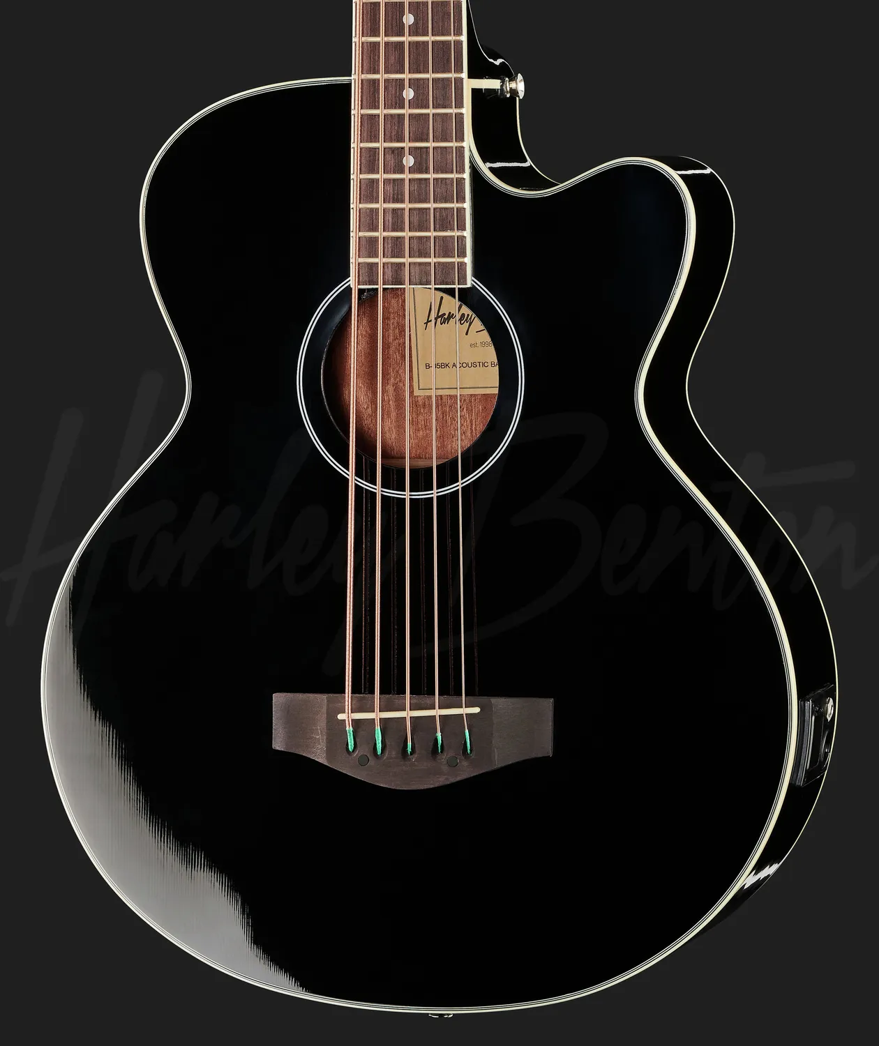 Harley Benton Custom Line B-35BK Akustikbass 5-Saiter schwarz