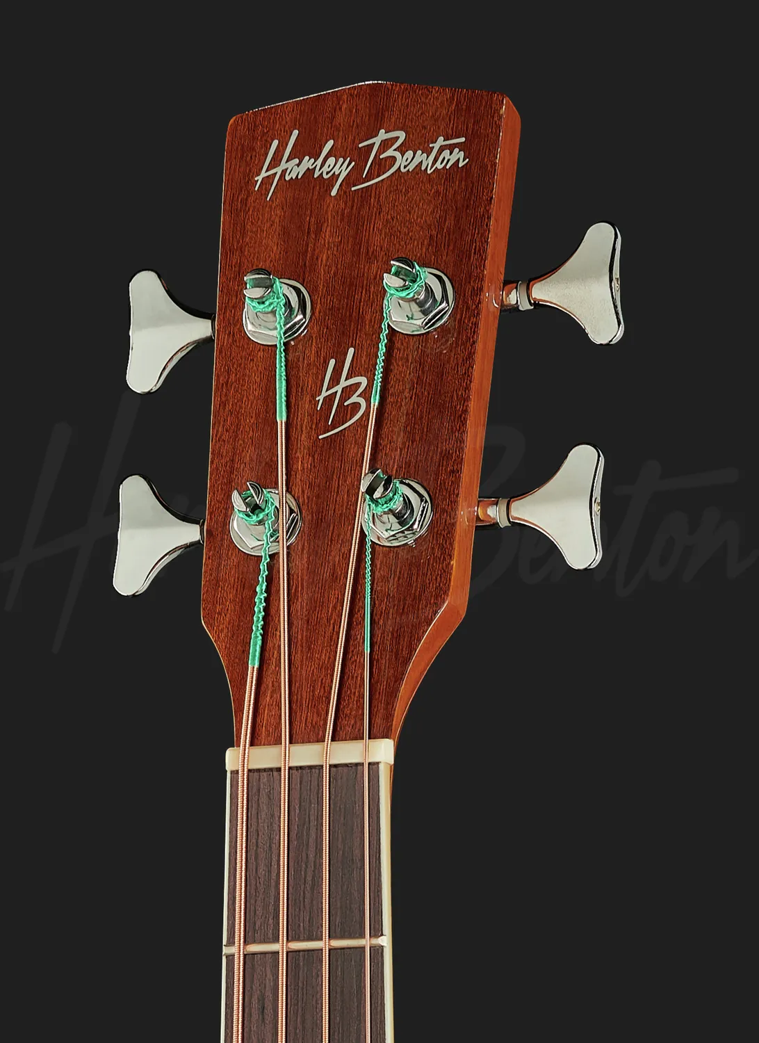 Harley Benton B-30 Natural Akustikbass Mahagoni