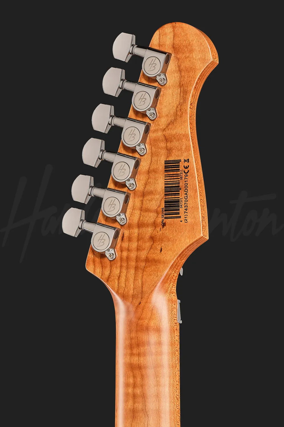 Harley Benton ST-80FR MN LH E-Gitarre schwarz Linkshand
