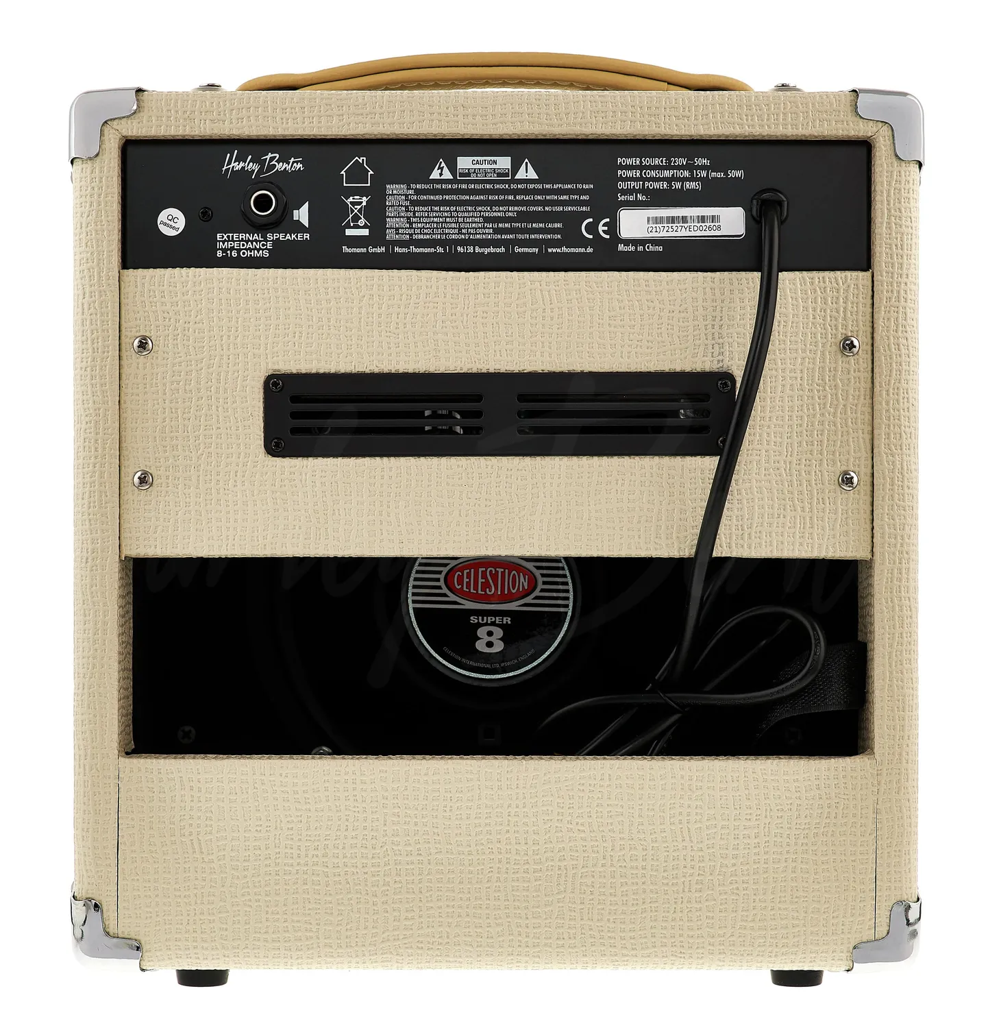 Harley Benton TUBE5 Celestion Röhrencombo 5 Watt 1-Watt-Modus