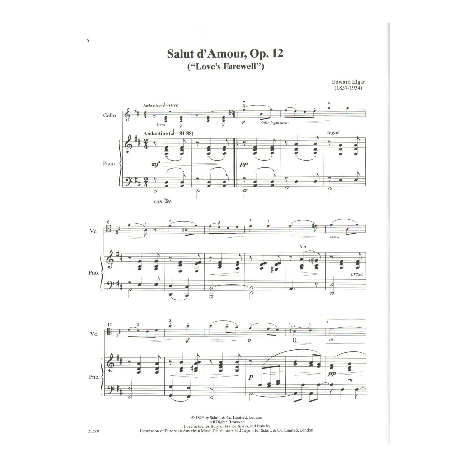 Cheney Solos Young Cellists 5 Cellonoten Klavier