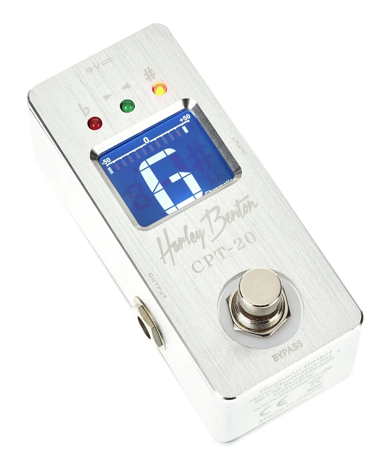 Harley Benton CPT-20 Stimmgerät Bodentreter chromatisch