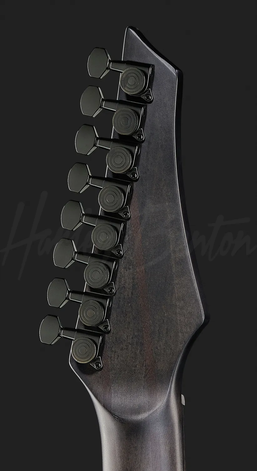 Harley Benton MultiScale-8 8-Saiter E-Gitarre schwarz