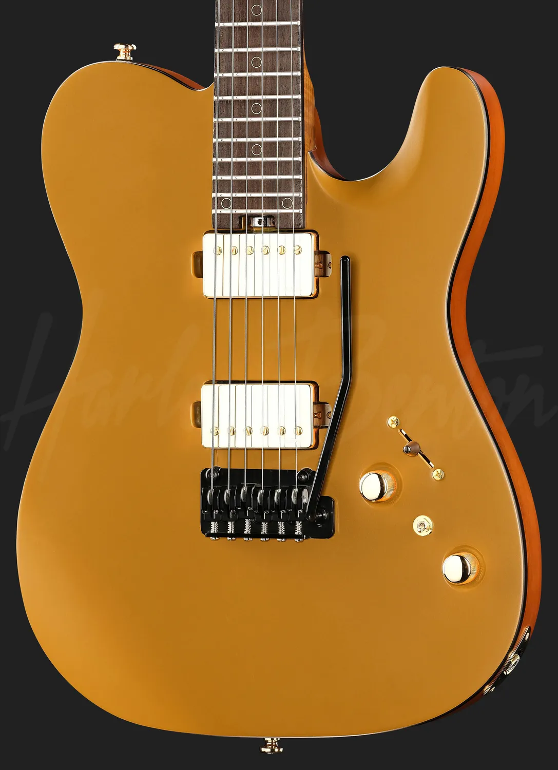 Harley Benton Progressive Fusion-T II HH RW SGD E-Gitarre Satin Gold