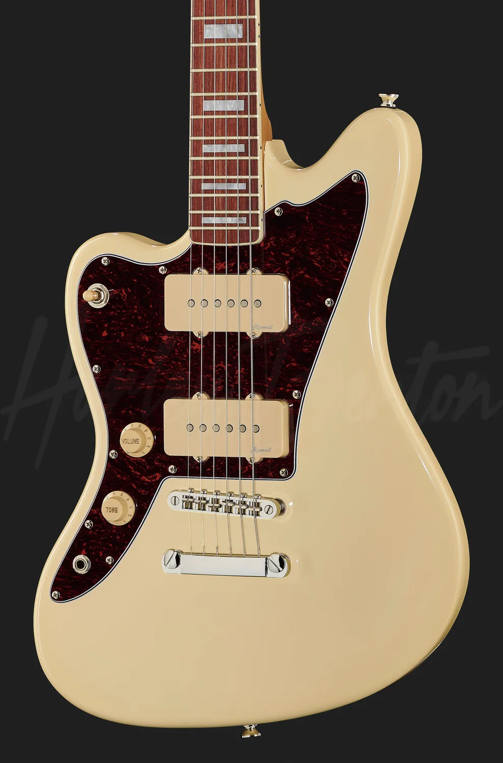 Harley Benton JA-60 LH E-Gitarre Vintage White P90