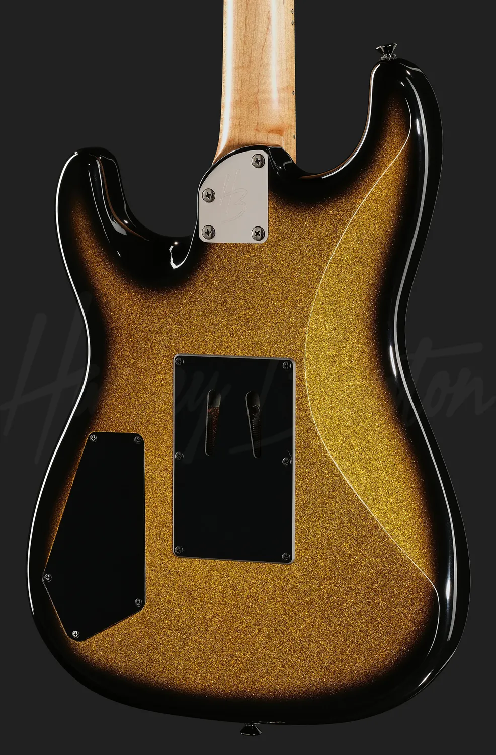 Harley Benton ST-80FR E-Gitarre Floyd Rose Gold Sparkle 80er