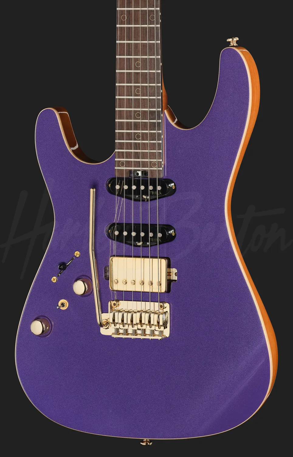 Harley Benton Fusion-IV HSS LH RW PM E-Gitarre Linkshänder