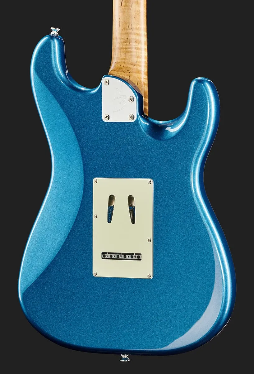Harley Benton ST-Modern Plus HSS E-Gitarre Links Blau