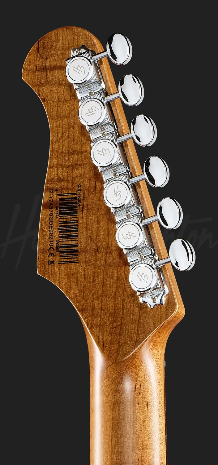Harley Benton Deluxe ST-Modern Plus E-Gitarre Dark Red HSS