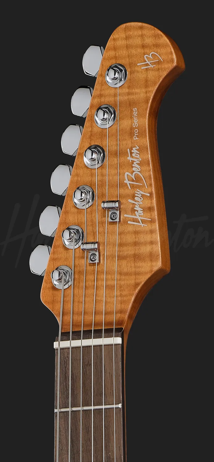 Harley Benton Progressive Fusion-IV HSH RW QBLB E-Gitarre Quilt Blue Burst