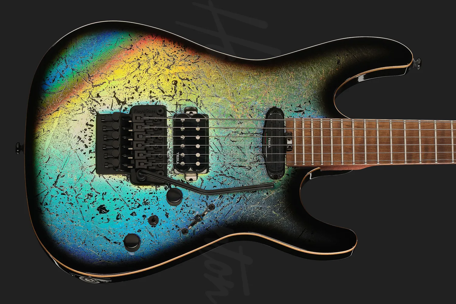 Harley Benton Fusion Guitar MAX Signature E-Gitarre Holographic