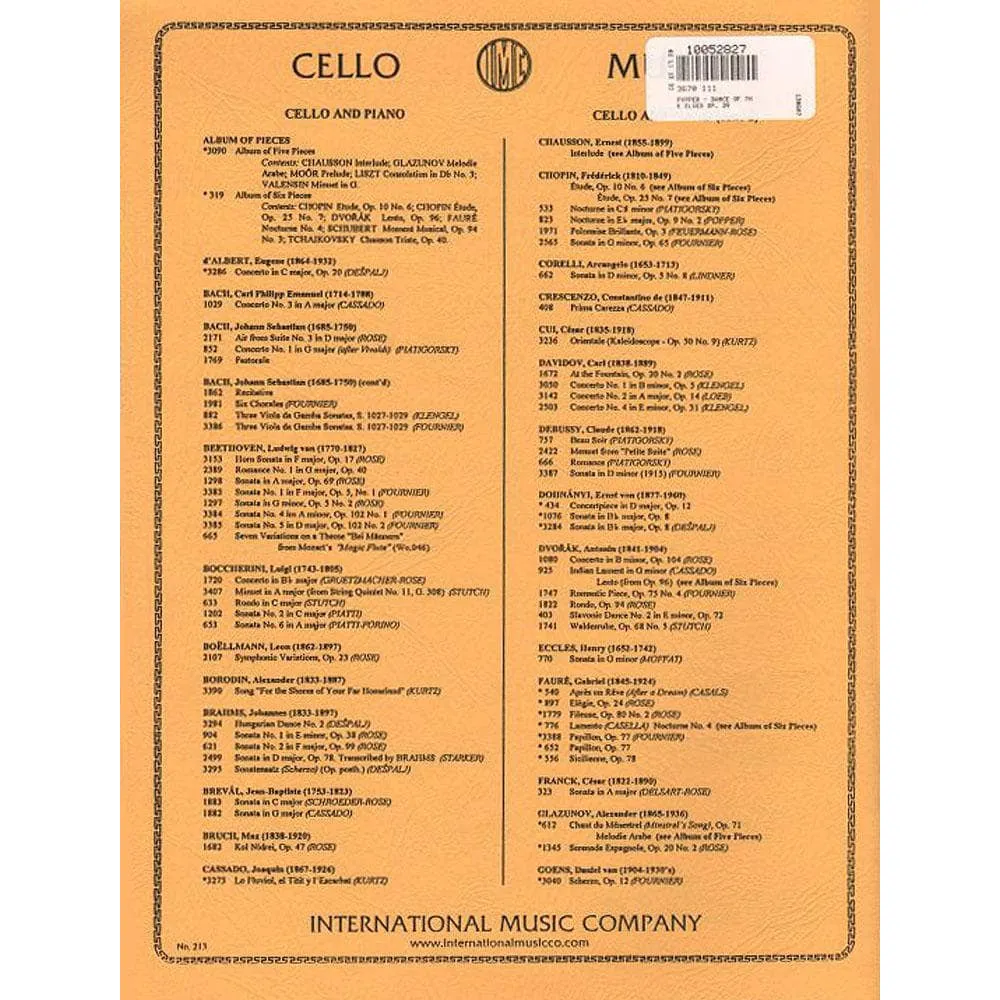 International Dance of the Elves Op.39 Noten Cello