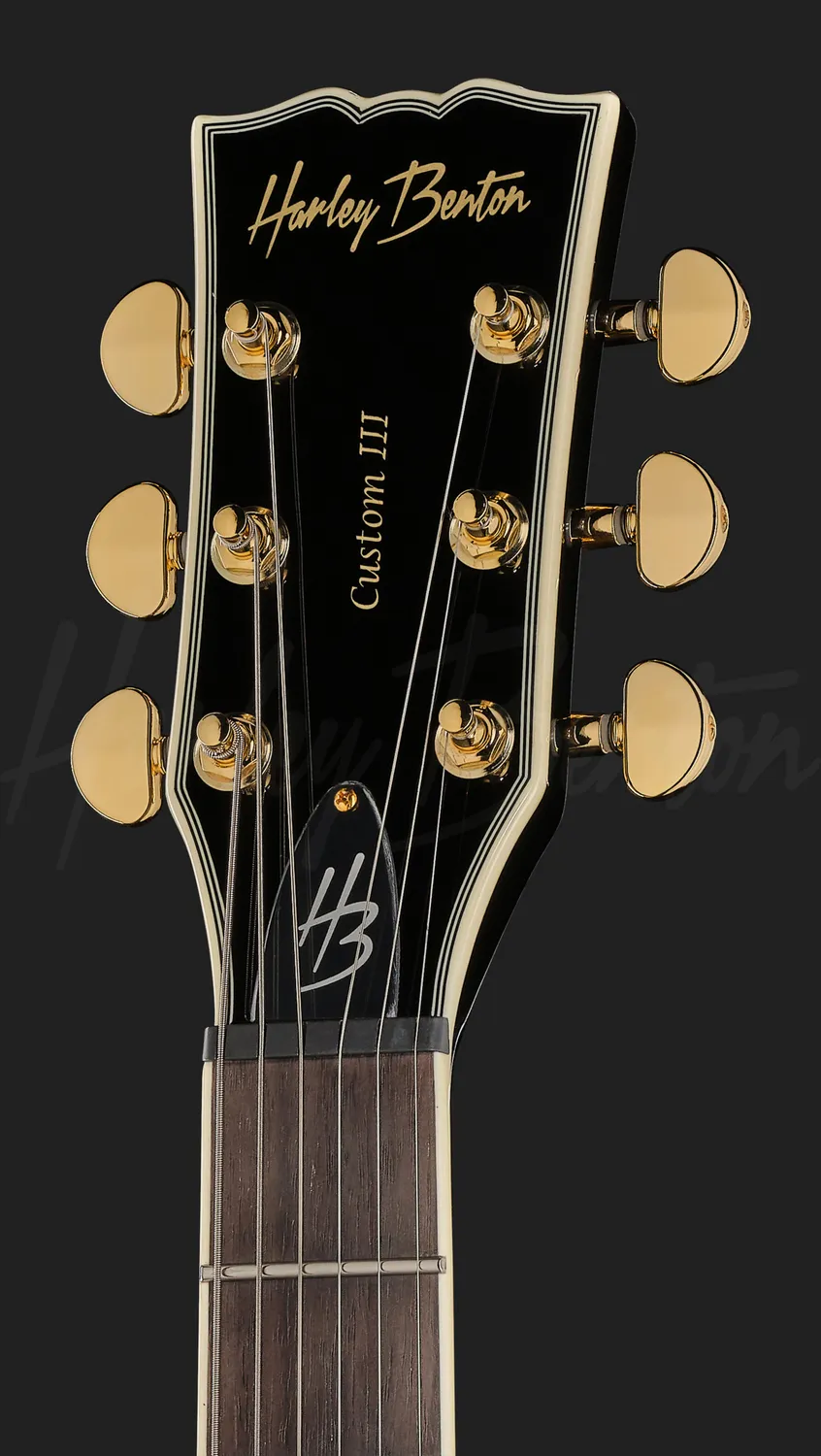 Harley Benton SC-Custom III P90 E-Gitarre Black Meranti