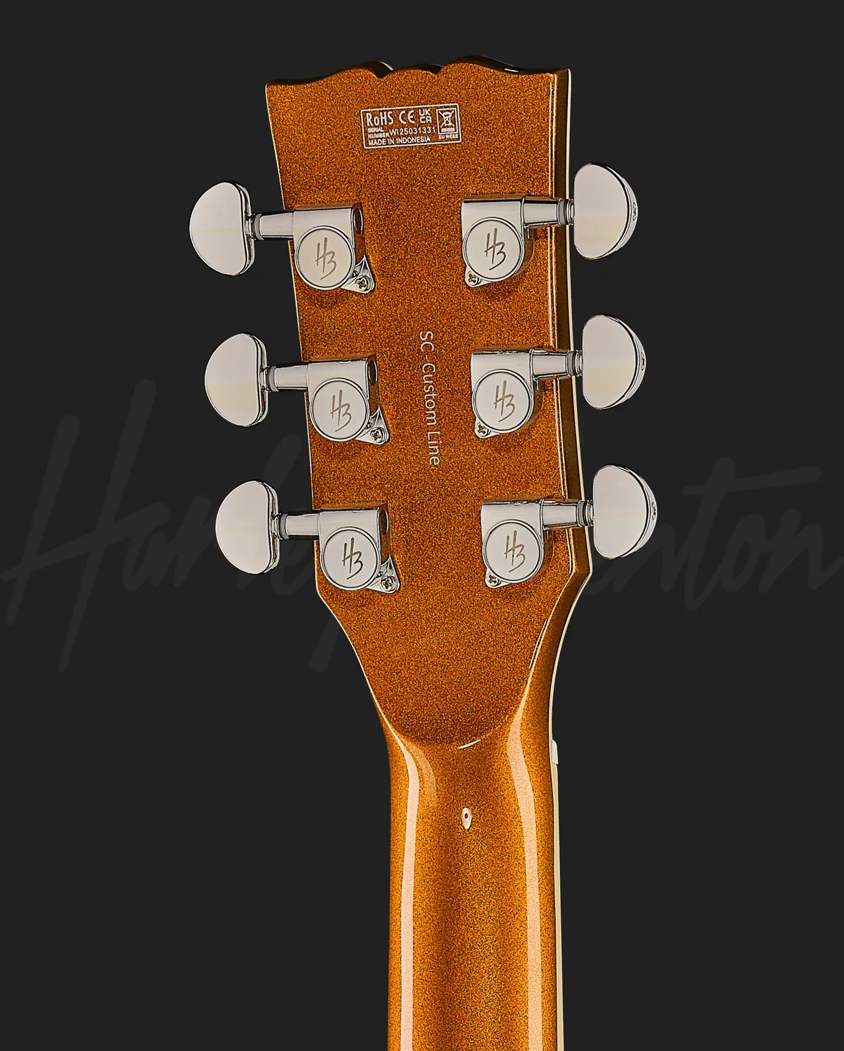 Harley Benton SC-Custom III E-Gitarre Gold Top Humbucker