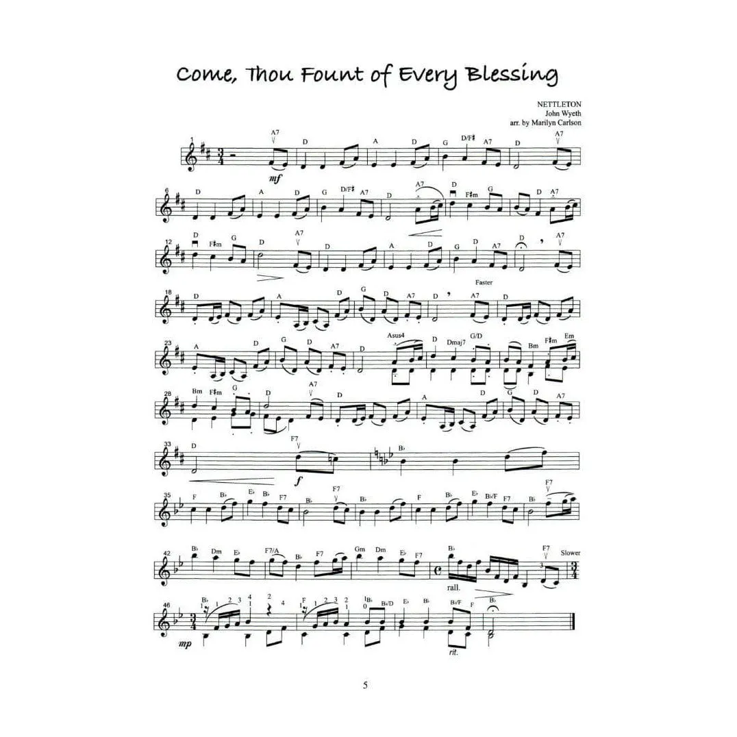 Mel Bay Hymn Tunes Violine Noten solo 12 Stücke