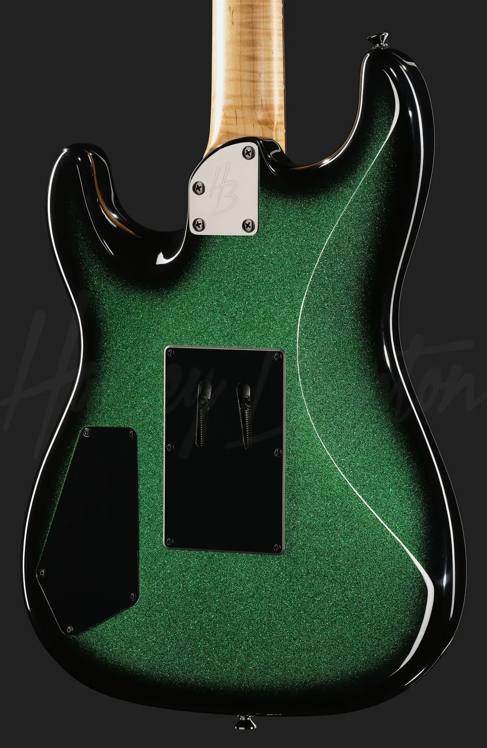 Harley Benton ST-80FR HH ESB E-Gitarre Emerald Sparkle Floyd