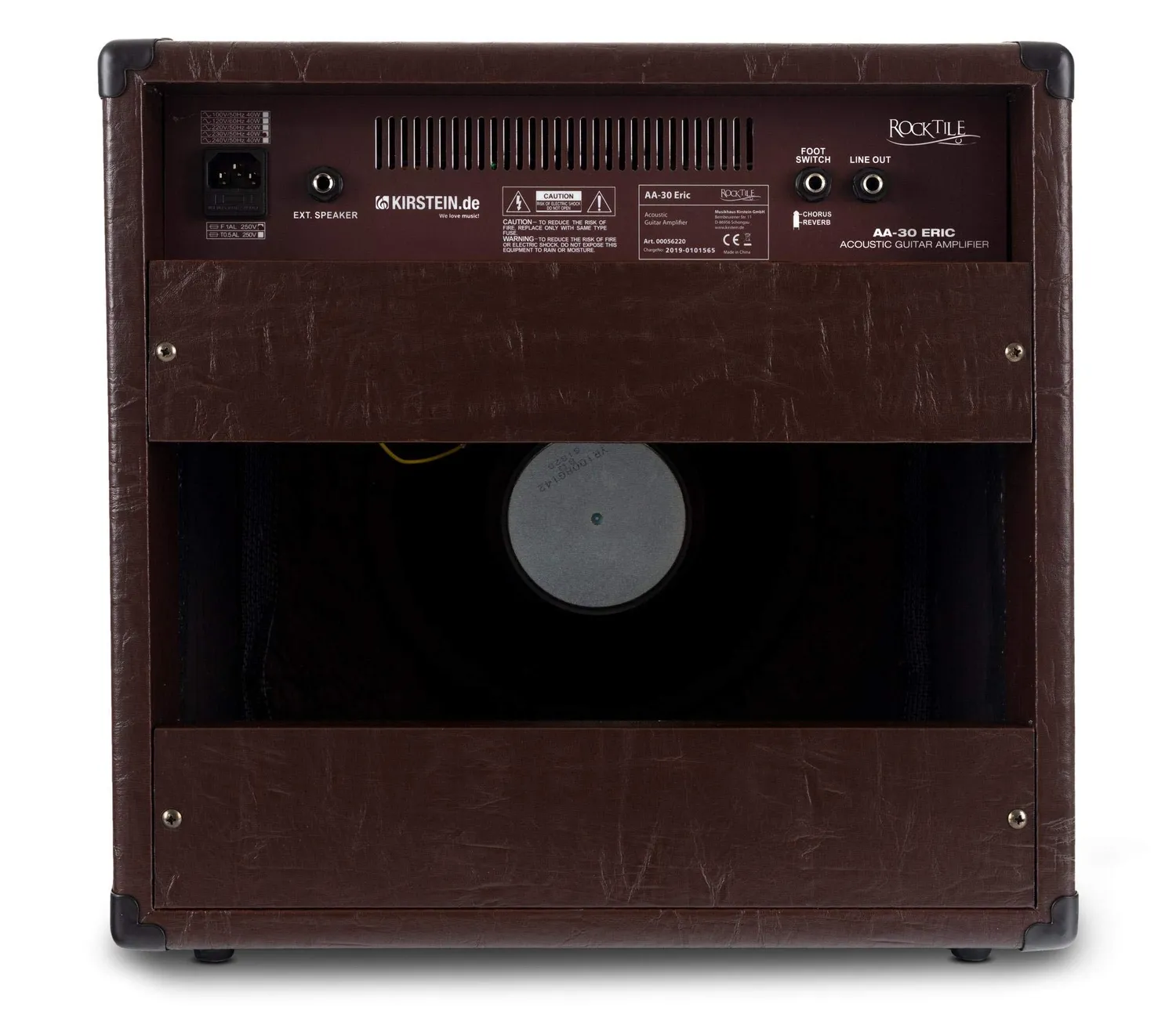 Rocktile AA-30 Eric Akustikverstärker 30 Watt braun 2-Kanal