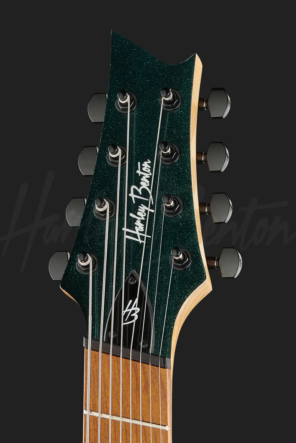 Harley Benton R-458FFB Roasted 8-Saiter Multiscale Flip-Flop Blue