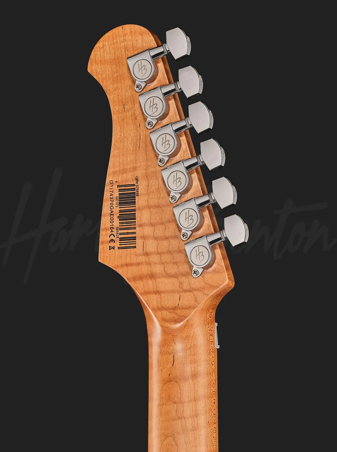Harley Benton ST-80FR MN HH E-Gitarre schwarz 80s