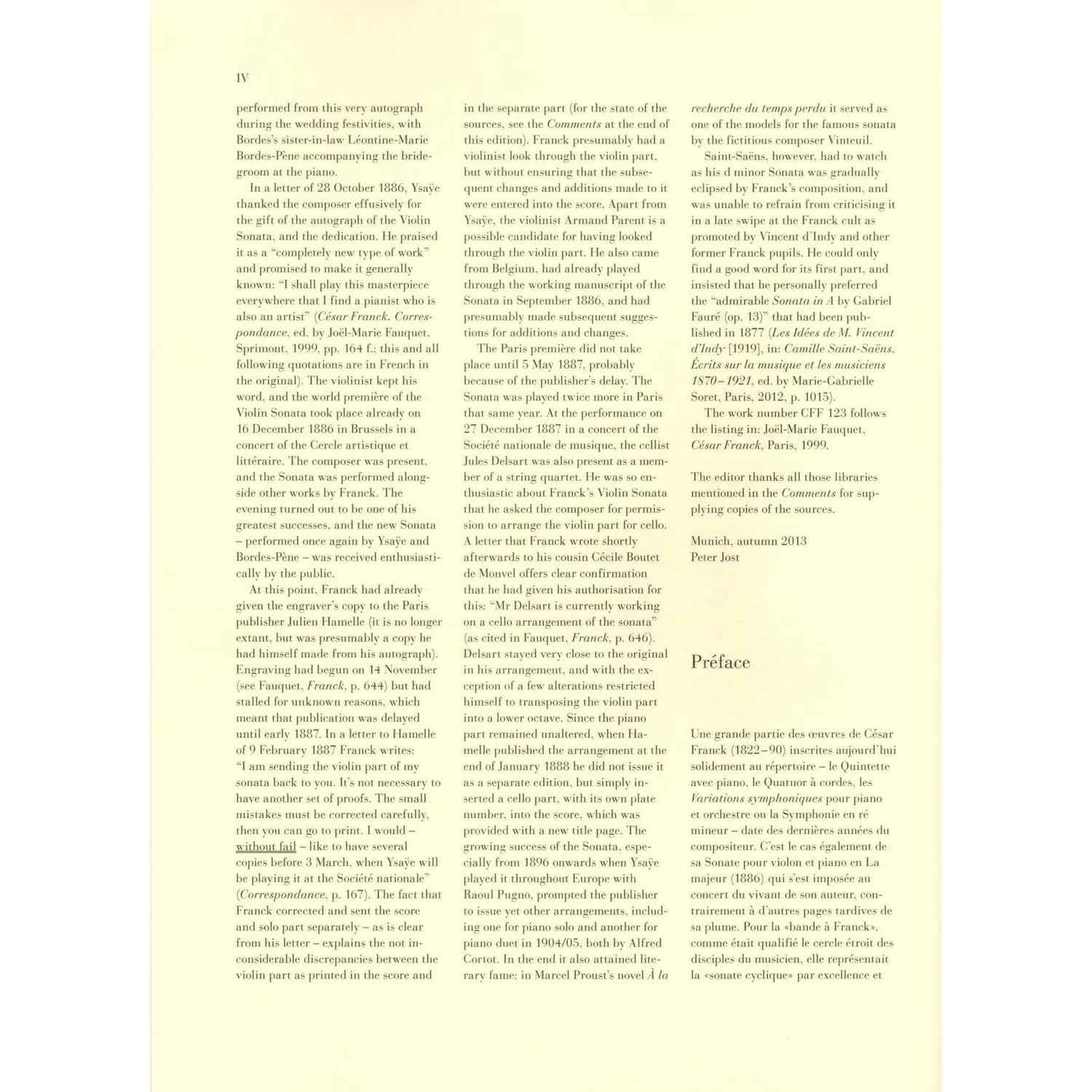 Henle Franck Sonate A-Dur Cello Klavier Noten Urtext