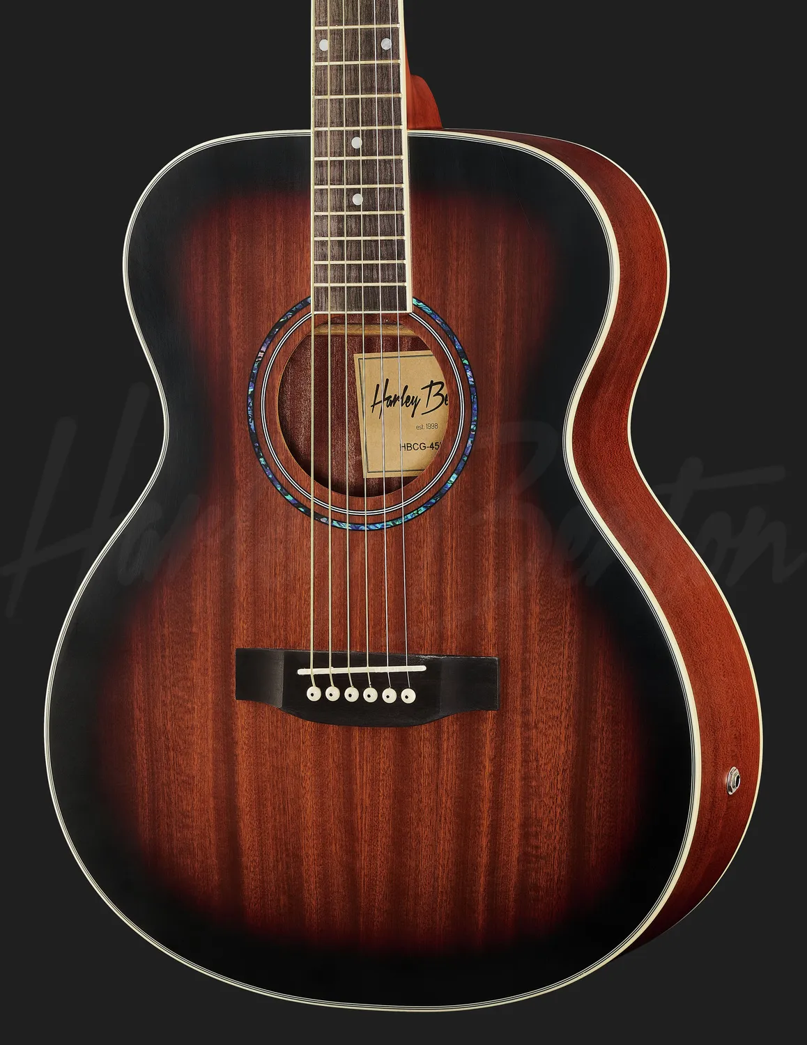 Harley Benton Santos CG-45E Westerngitarre Sunburst