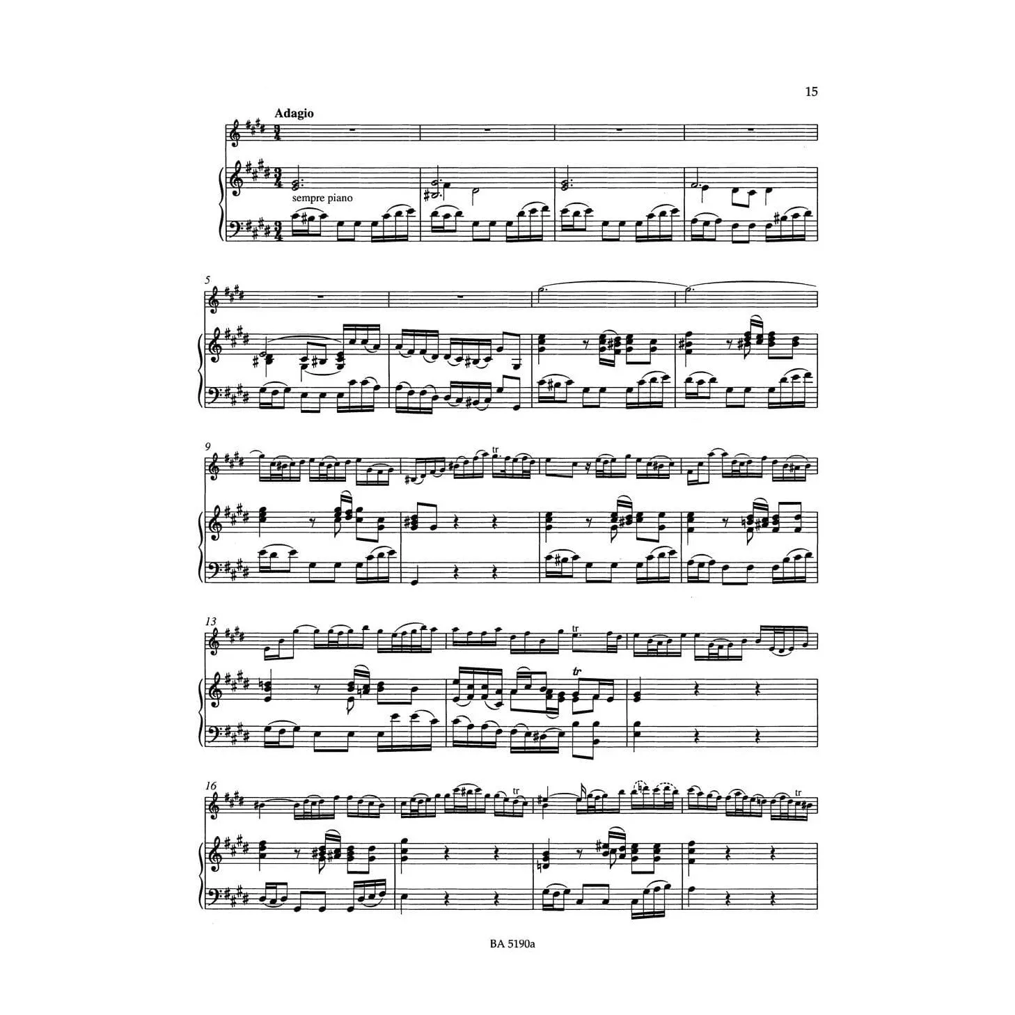 Bärenreiter Bach BWV 1042 Violinkonzert E-Dur Noten
