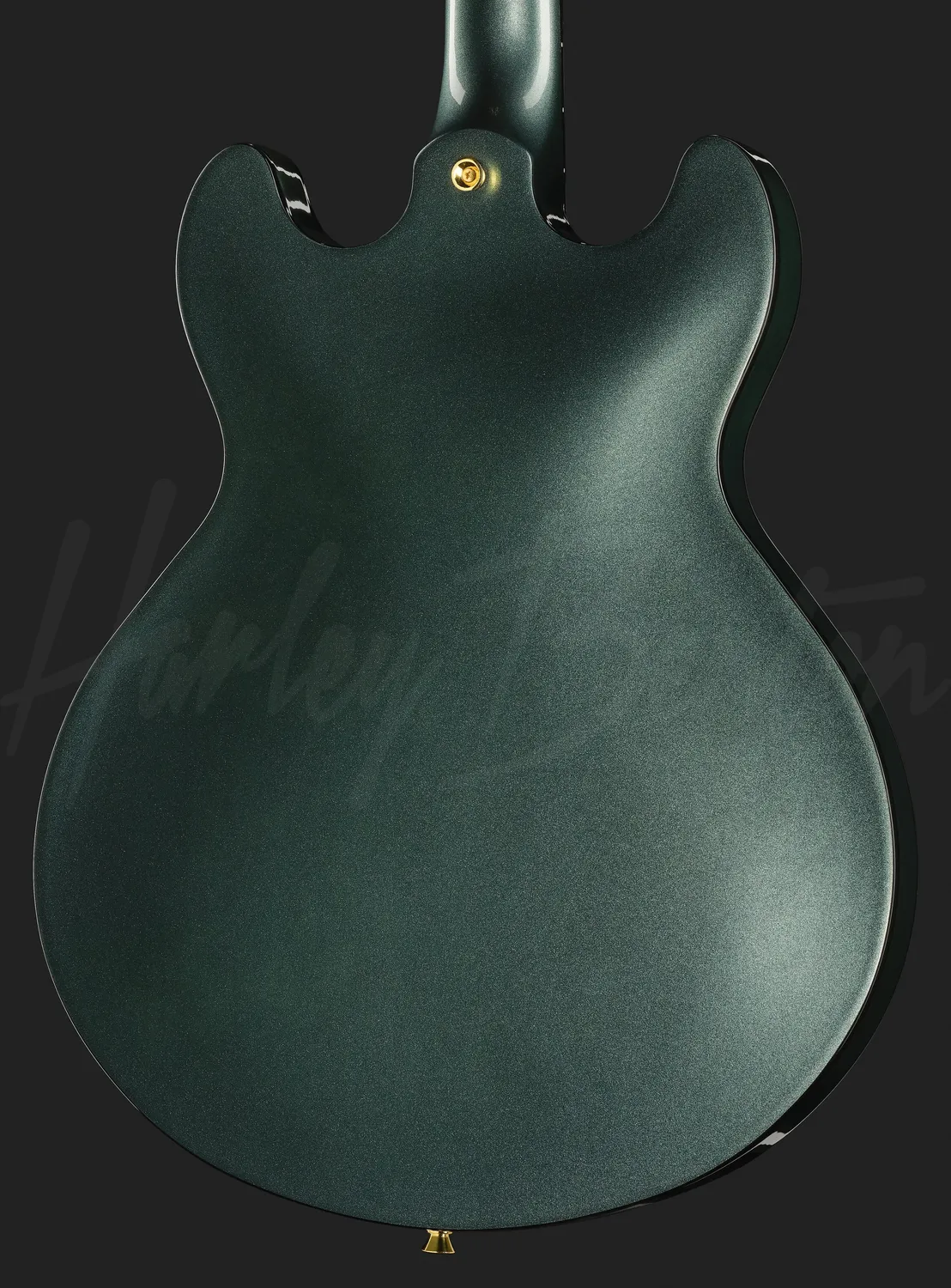 Harley Benton HB-35Plus Halbakustik-Gitarre Gun Metal Blue