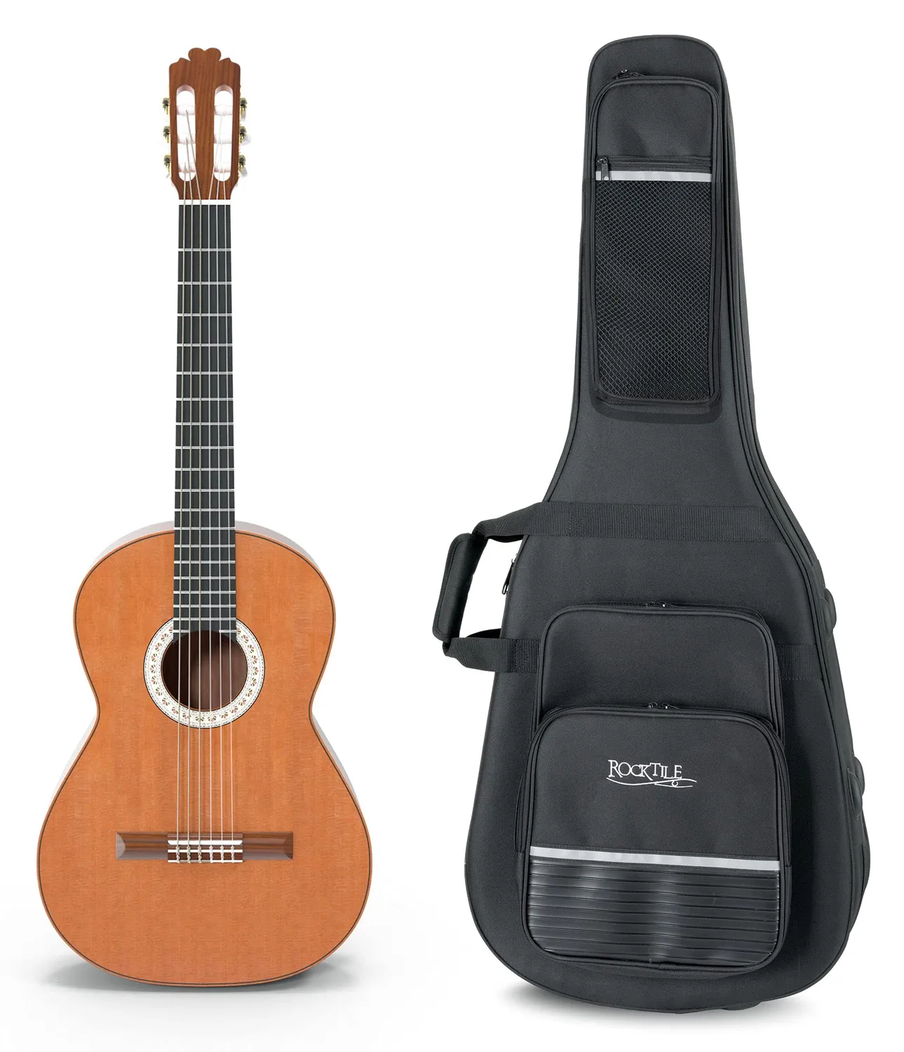 Rocktile Lightcase Klassikgitarren-Koffer 105 x 38 cm